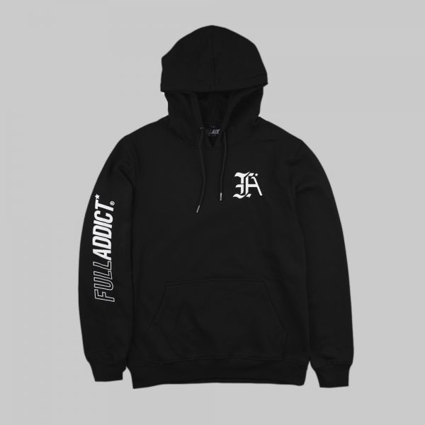 hoodie noir imprimé